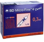 BD Micro-fine+ Insulinspr.0,3 ml U100 0,3x8 mm Docpharm