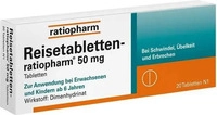 PZN-DE 07372118, Reisetabletten-ratiopharm 20 St&uuml;ck, Grundpreis: &euro; 0,22 /