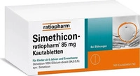 PZN-DE 01364804, Simethicon-ratiopharm 85 mg 100 St&uuml;ck, Grundpreis: &euro; 0,13 /