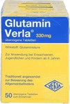 PZN-DE 00426006, Verla-Pharm Arzneimittel Glutamin Verla &uuml;berzogene Tabletten 250