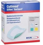 Cutimed Siltec Sorbact B 12,5x12,5 cm