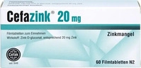 PZN-DE 10549299, Cefak Cefazink 20 mg 60 St&uuml;ck, Grundpreis: &euro; 0,22 / St&uuml;ck