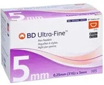 BD Ultra-fine Pen-Nadeln 5 mm 31 G 0,25 mm Avitamed