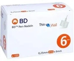 BD Pen-nadeln 0,25x6 mm
