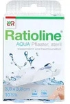 RATIOLINE aqua Pflaster 3,8x3,8 cm steril