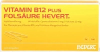 PZN-DE 01893951, Hevert-Arzneimittel Vitamin B12 Fols&auml;ure Hevert Amp.-Paare 2X5X2