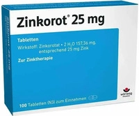 PZN-DE 18082903, W&ouml;rwag Pharma Zinkorot 25 mg 100 St&uuml;ck, Grundpreis: &euro; 0,25 /