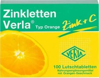 PZN-DE 09704820, Verla-Pharm Arzneimittel Zinkletten Verla Orange Lutschtabletten 100