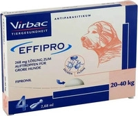 PZN-DE 05507637, Virbac Tierarzneimittel Effipro 268 mg gro&szlig;e Hunde 4 St&uuml;ck,