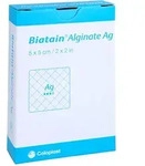 Biatain Alginate Ag Kompressen 5x5 cm mit Silber Avitamed