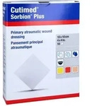 Cutimed Sorbion Plus Wundauflage 10x10 cm