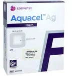 Aquacel Ag Foam adh&auml;siv 8x8 cm Verband