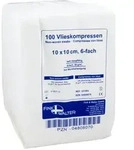 Vlieskompressen unsteril 10x10 cm 6-fach