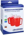 Einnehmebecher 2Griffe+Deckel 4mm milchig