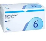 Novofine 6 Kan&uuml;len 0,25x6 mm 31G Eurimpharm