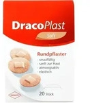 Dracoplast Soft Pflaster 2,2 cm rund hautfarben