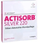 Actisorb 220 Silver 10,5x10,5 cm steril Kompressen