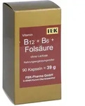 PZN-DE 05388902, FBK-Pharma B12+B6+Fols&auml;ure ohne Lactose Kapseln 90 St&uuml;ck,