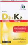 PZN-DE 15205937, Avitale Vitamin D3+K2 2000 I.E. 120 St&uuml;ck, Grundpreis: &euro; 0,11