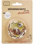 M&uuml;ckenschutz Armband PU-Leder -braun/wei&szlig;- KDA