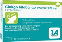 PZN-DE 17534792, Ginkgo biloba-1A Pharma 120 mg 60 St&uuml;ck, Grundpreis: &euro; 0,43 /