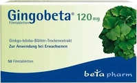 PZN-DE 14259701, betapharm Arzneimittel Gingobeta 120 mg 50 St&uuml;ck, Grundpreis: