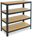 shelfplaza HOME 100x110x40 cm Schwerlastregal in anthrazit mit 4 B&ouml;den und 175 kg