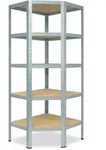 shelfplaza HOME 200x60x30 cm Eckregal in verzinkt mit 5 B&ouml;den und 175 kg Traglast