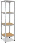shelfplaza HOME 155x60x60 cm Schwerlastregal in verzinkt mit 4 B&ouml;den und 175 kg