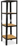 shelfplaza BLACK 200x23x23 cm Schwerlastregal in schwarz mit 4 B&ouml;den und 175 kg