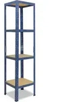 shelfplaza HOME 180x50x50 cm Schwerlastregal in blau mit 4 B&ouml;den und 175 kg...