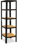 shelfplaza BLACK 200x45x45 cm Schwerlastregal in schwarz mit 5 B&ouml;den und 175 kg