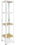 shelfplaza HOME 155x45x45 cm Schwerlastregal in wei&szlig; mit 4 B&ouml;den und 175 kg