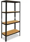 shelfplaza BLACK 180x40x60 cm Schwerlastregal in schwarz mit 4 B&ouml;den und 175 kg