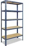 shelfplaza HOME 155x120x40 cm Schwerlastregal in blau mit 5 B&ouml;den und 175 kg
