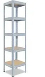shelfplaza PRO 180x60x60 cm Schwerlastregal in verzinkt mit 5 B&ouml;den und 200 kg