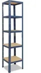shelfplaza HOME 200x50x50 cm Schwerlastregal in blau mit 5 B&ouml;den und 175 kg...