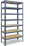 shelfplaza HOME 200x60x40 cm Schwerlastregal in blau mit 7 B&ouml;den und 125 kg...