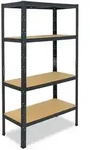 shelfplaza HOME 230x100x60 cm Schwerlastregal in anthrazit mit 4 B&ouml;den und 175...