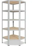 shelfplaza OFFICE 180x70x40 cm Eckregal in lichtgrau mit 5 B&ouml;den und 175 kg...