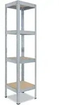 shelfplaza PRO 200x40x40 cm Schwerlastregal in verzinkt mit 4 B&ouml;den und 200 kg