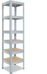 shelfplaza PRO 200x45x45 cm Schwerlastregal in verzinkt mit 6 B&ouml;den und 166 kg