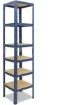 shelfplaza HOME 230x45x45 cm Schwerlastregal in blau mit 6 B&ouml;den und 145 kg...