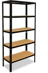 shelfplaza BLACK 180x50x30 cm Schwerlastregal in schwarz mit 5 B&ouml;den und 175 kg