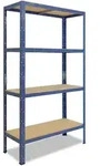 shelfplaza HOME 180x70x60 cm Schwerlastregal in blau mit 4 B&ouml;den und 175 kg...