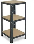 shelfplaza HOME 100x50x50 cm Schwerlastregal in anthrazit mit 3 B&ouml;den und 175 kg