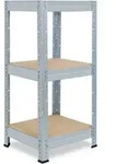 shelfplaza PRO 90x60x60 cm Schwerlastregal in verzinkt mit 3 B&ouml;den und 200 kg