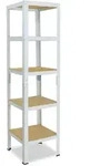 shelfplaza HOME 180x60x60 cm Schwerlastregal in wei&szlig; mit 5 B&ouml;den und 175 kg