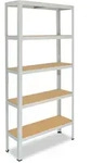 shelfplaza OFFICE 180x120x60 cm Schwerlastregal in lichtgrau mit 5 B&ouml;den und...