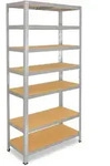 shelfplaza HOME 155x120x30 cm Schwerlastregal in verzinkt mit 7 B&ouml;den und 125...